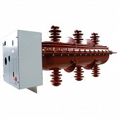 Элегазовый выключатель нагрузки ESQ FLN36-40,5D/630-20-MOA-PАPВ (40,5кВ, 630А, 20кА, руч. управ., кожух, рукоятка для руч. упр. HS,датчик давления GPM, с индик, мех. блок.)