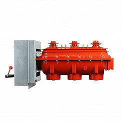 Элегазовый выключатель нагрузки 3х поз ESQ FLNR36-12D/630-20-MOA-KFP FP0-PE (12кВ, 630А, 20кА, держ. пред., руч. упр-ние MOA, кожух с лиц. пан. с держ. предохр. и зазем. KFP FP0, компл. ниж.заземл.)