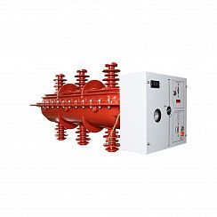 Элегазовый выключатель нагрузки ESQ FLN36-40,5D/630-20-MOA-EL (40,5кВ, 630А, 20кА, руч. управ., кожух, рукоятка для руч. упр. HS, датчик давления элегаза GPM, с индикацией напряжения)