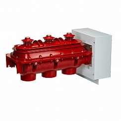 Элегазовый выключатель нагрузки трехпозиционный ESQ FLN36-12D/630-20-MOA-KFP FP3-GMP (12кВ, 630А,20кА,руч.упр.MOA, кажух с лиц. пан. выкл. нагр. KFP FP3, датч. элегаза GMP)